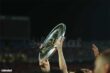لاعبو كرة قدم يحتفلون بهدف في الدوري المصري