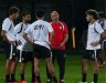 لاعبو منتخب مصر يحتفلون بهدف خلال مباراة تصفيات كأس أمم إفريقيا