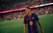حمزة عبد الكريم لاعب برشلونة الشاب يرتدي قميص الفريق