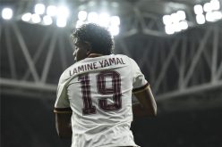 لامين يامال نجم برشلونة يحتفل بهدف في نهائي كأس العالم