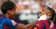 رافينيا لاعب برشلونة يحتفل بتسجيل هدف ضد ريال مدريد